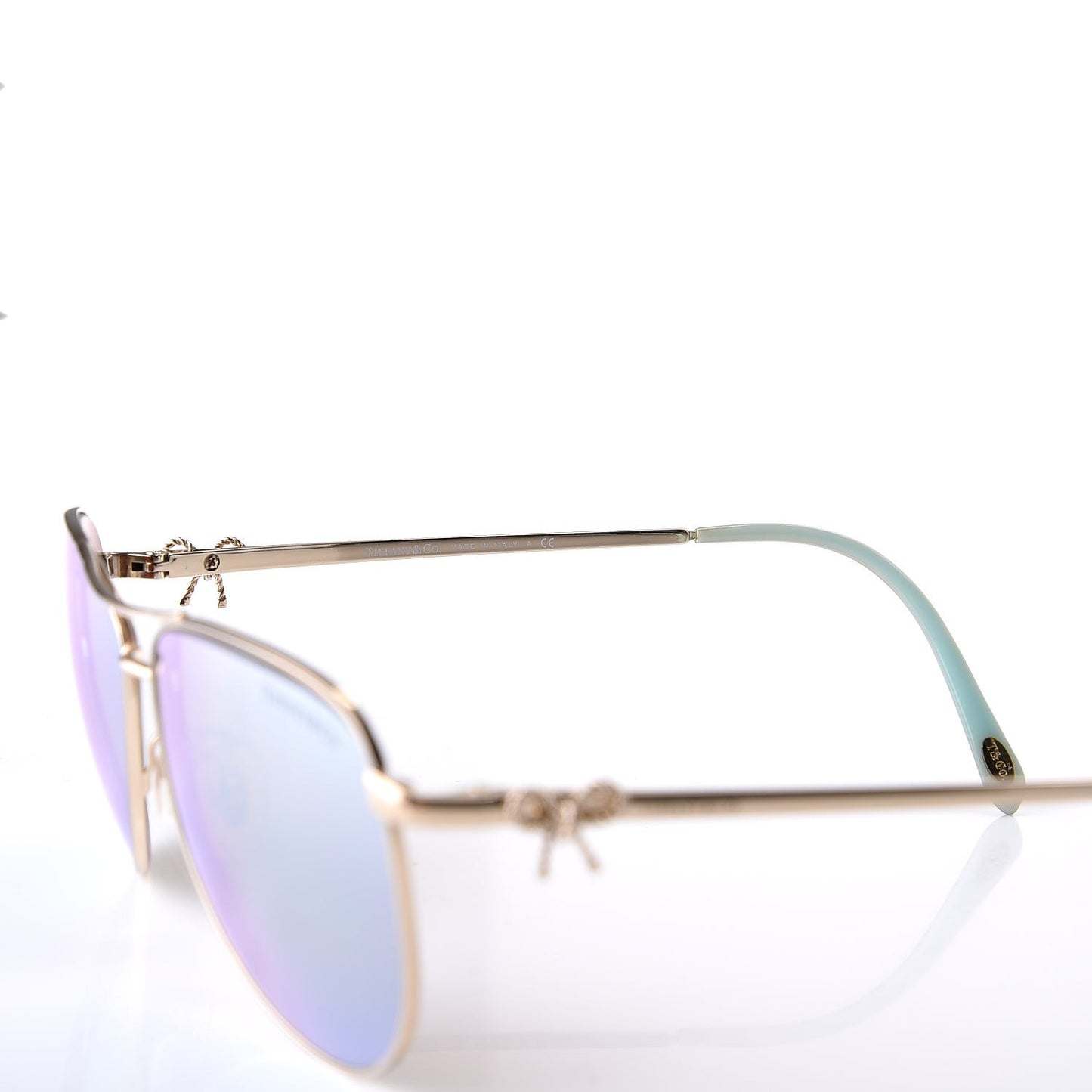 Aviator Twist Bow Sunglasses TF 3044 Gold