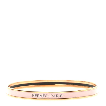 Hermes Enamel Uni Bangle 70 Rose Candeur 1 of 6