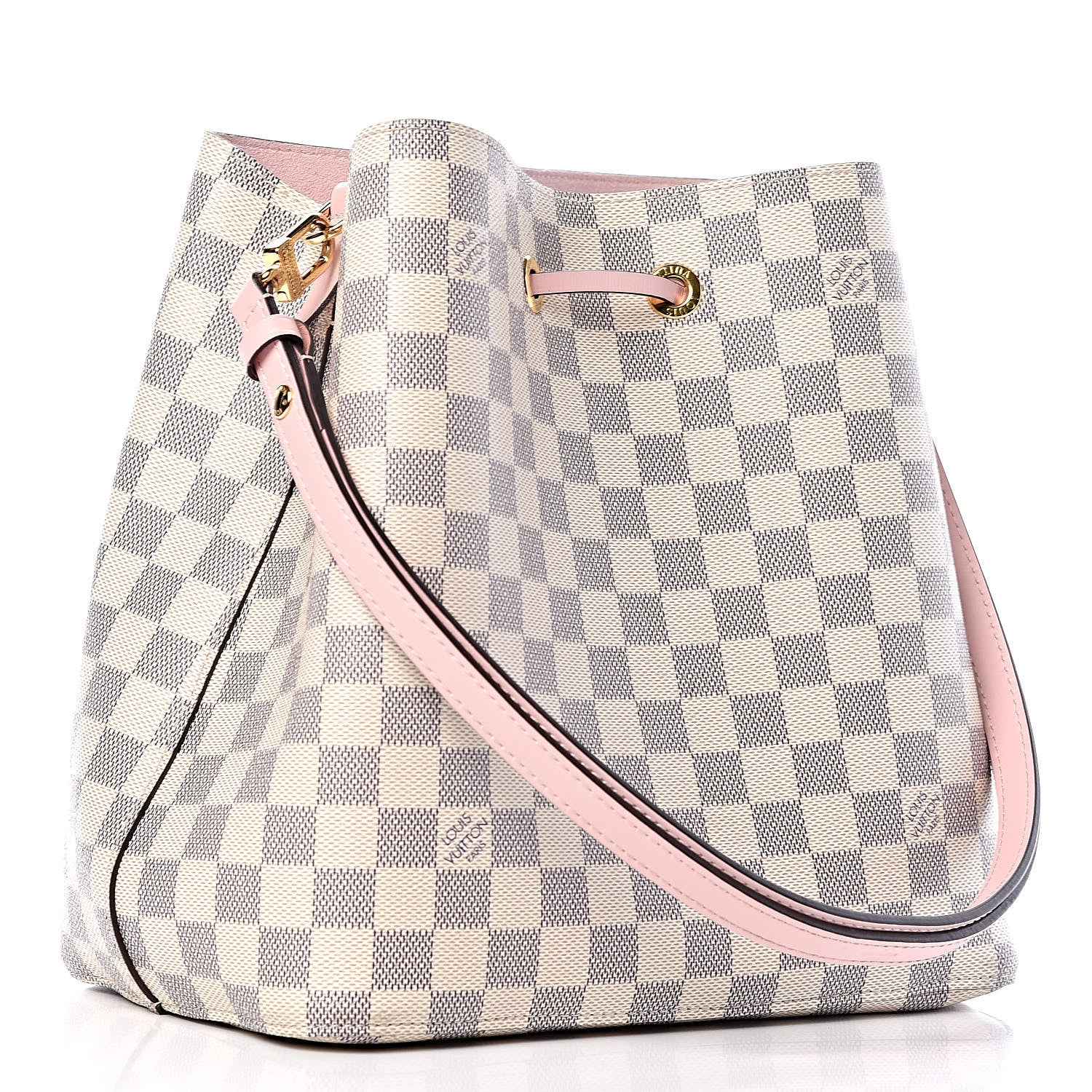 Louis Vuitton Damier Azur Neonoe MM Eau De Rose 3 of 8