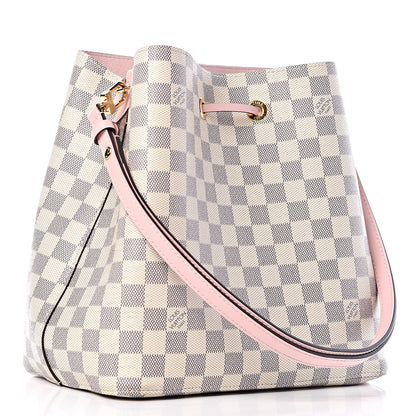 Louis Vuitton Damier Azur Neonoe MM Eau De Rose 3 of 8