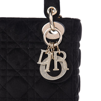 Christian Dior Velvet Mini Lady Dior Black 6 of 9