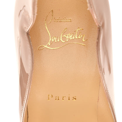 Christian Louboutin Patent After Sun Hot Chick 100 Pumps 36.5 Nude 7 of 9