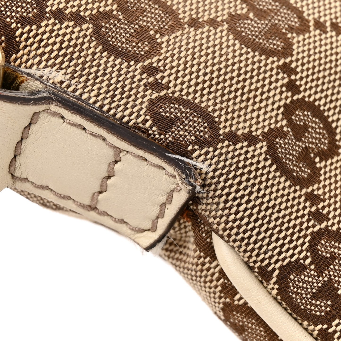 Monogram Medium New Britt Half Moon Hobo White