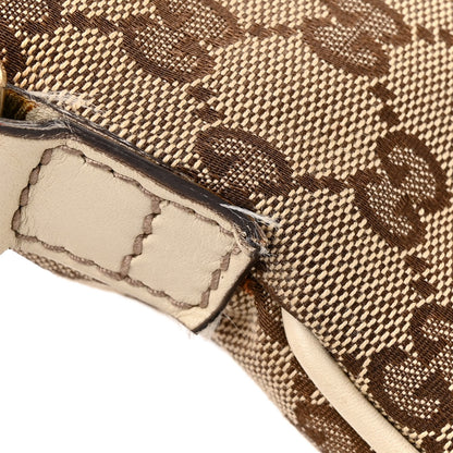Gucci Monogram Medium New Britt Half Moon Hobo White 15 of 20