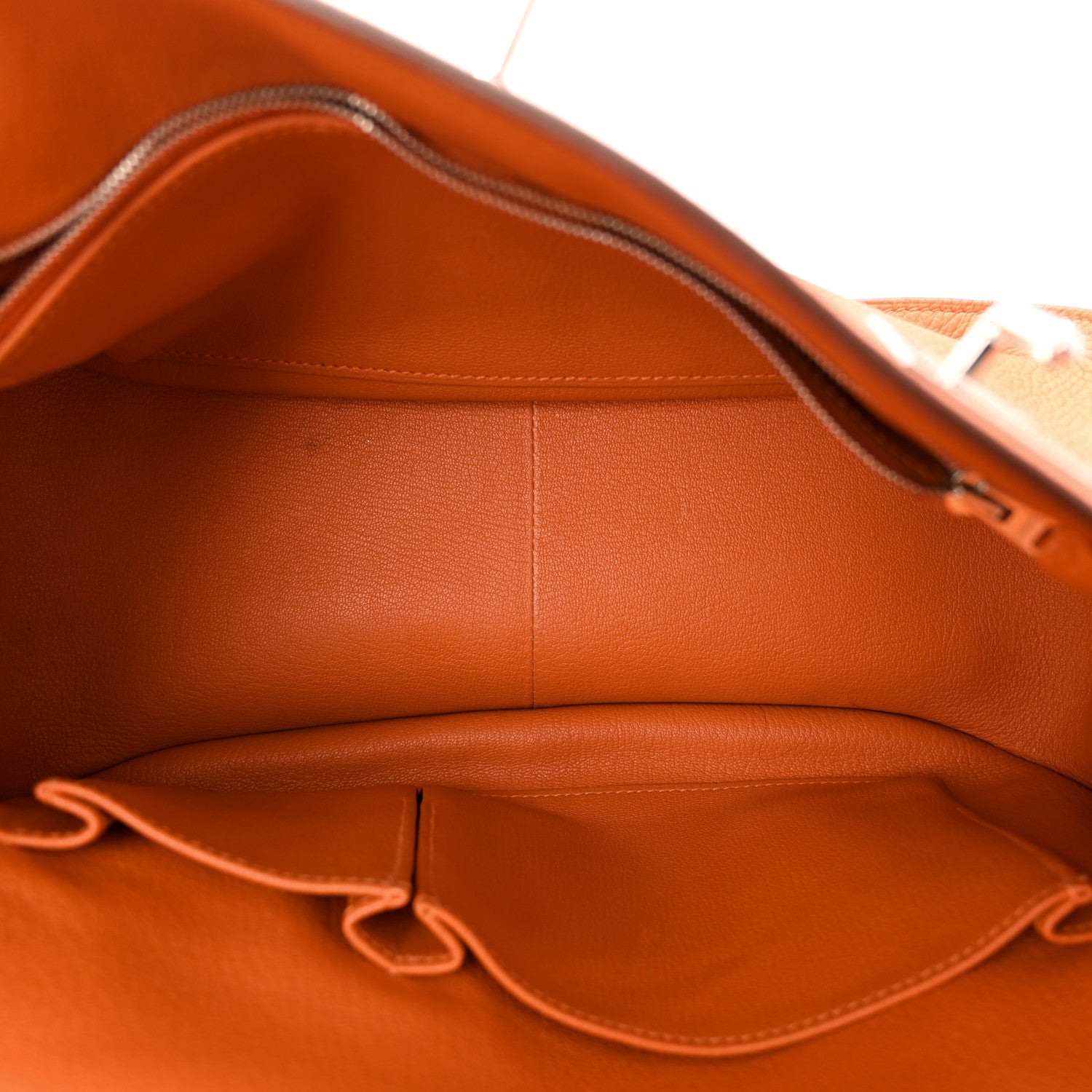 Hermes Taurillon Clemence Jypsiere 31 Orange 8 of 21