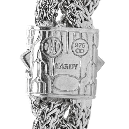 John Hardy Sterling Silver Diamond 16mm Braided Chain Necklace 5 of 5