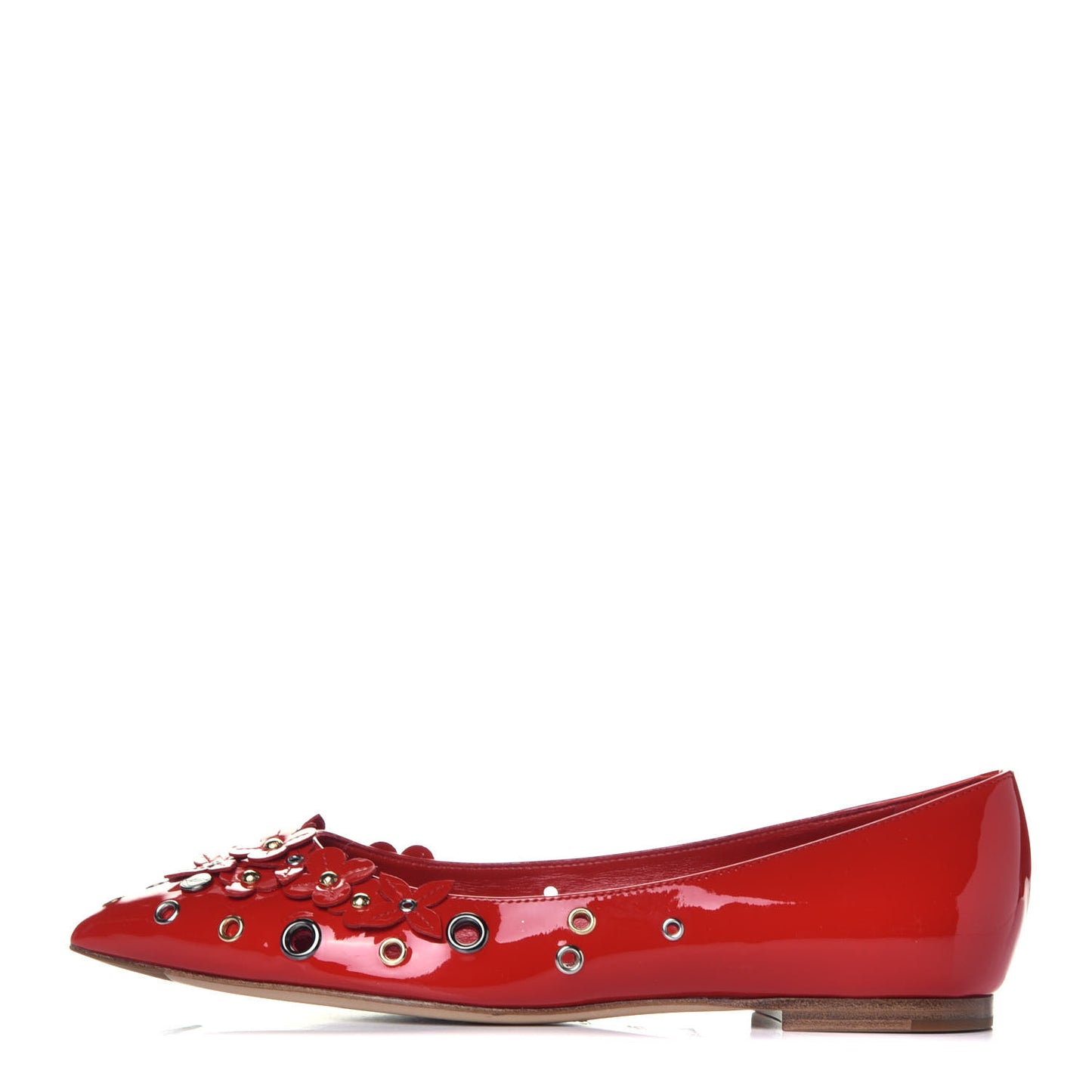 Patent Menina Ballerina Flats 36.5 Rouge