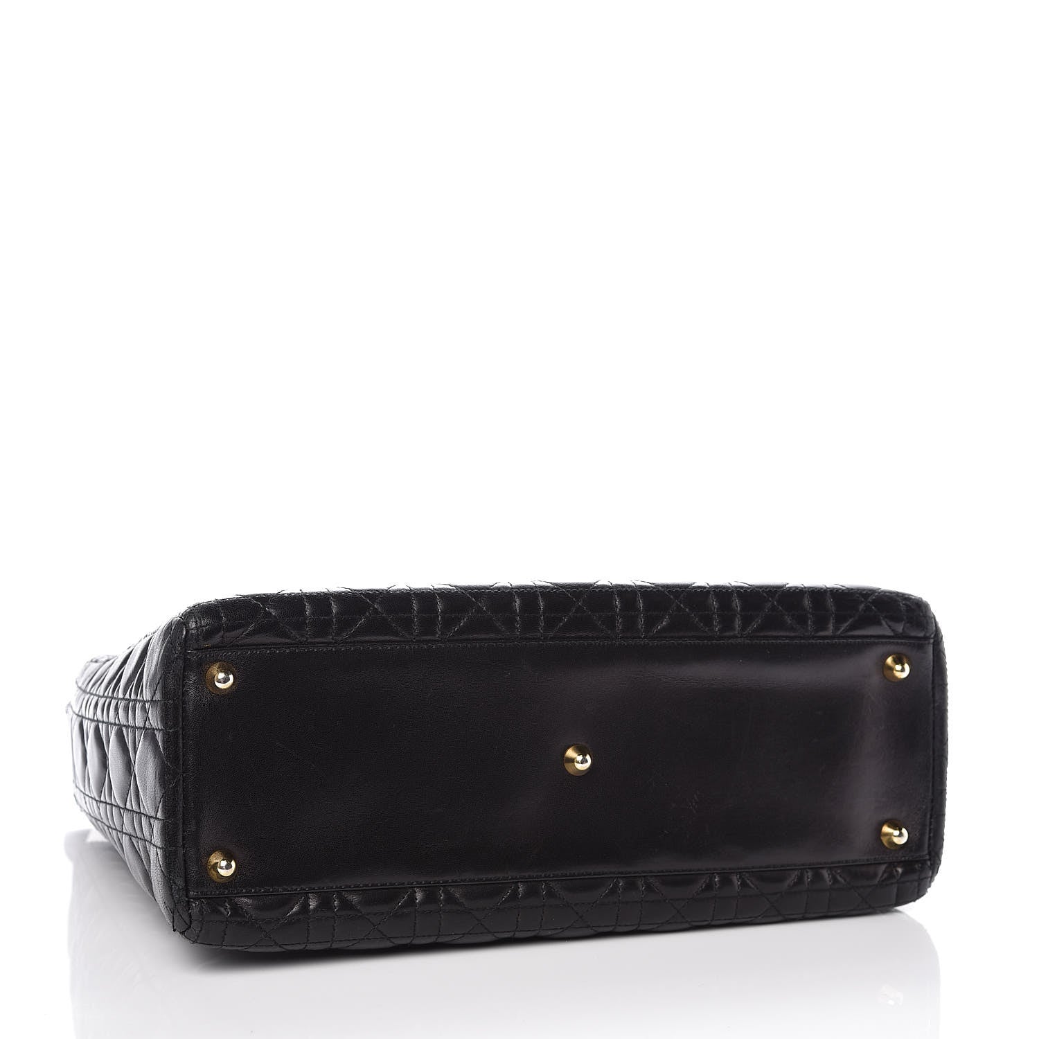 Christian Dior Lambskin Cannage Large Lady Dior Black 4 of 9