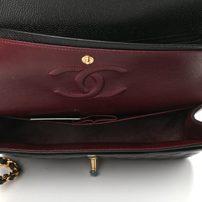 Chanel Caviar Quilted Medium Double Flap Black 5 of 9