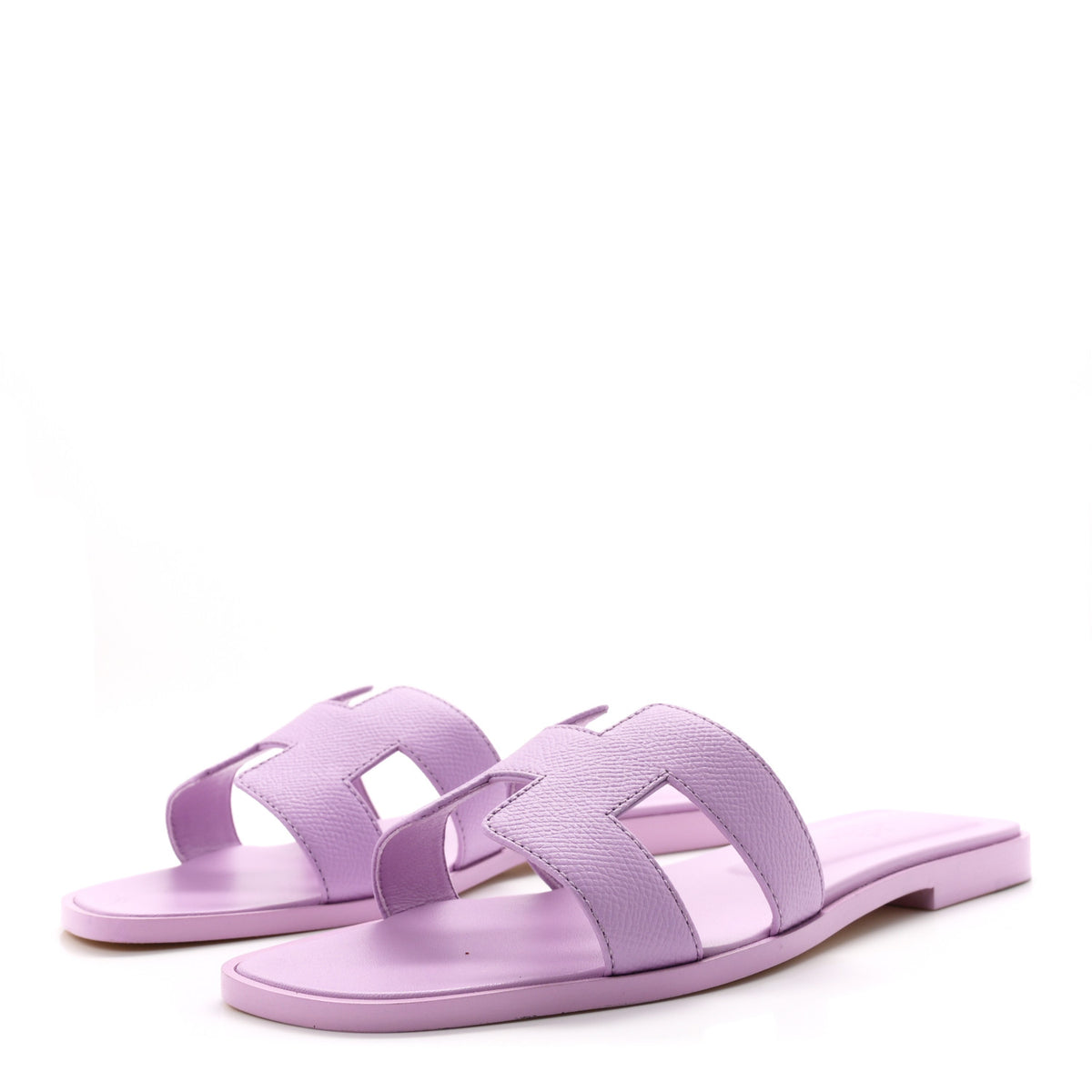 Hermes Epsom Oran Sandals 38.5 Violet Amethyste 4 of 11