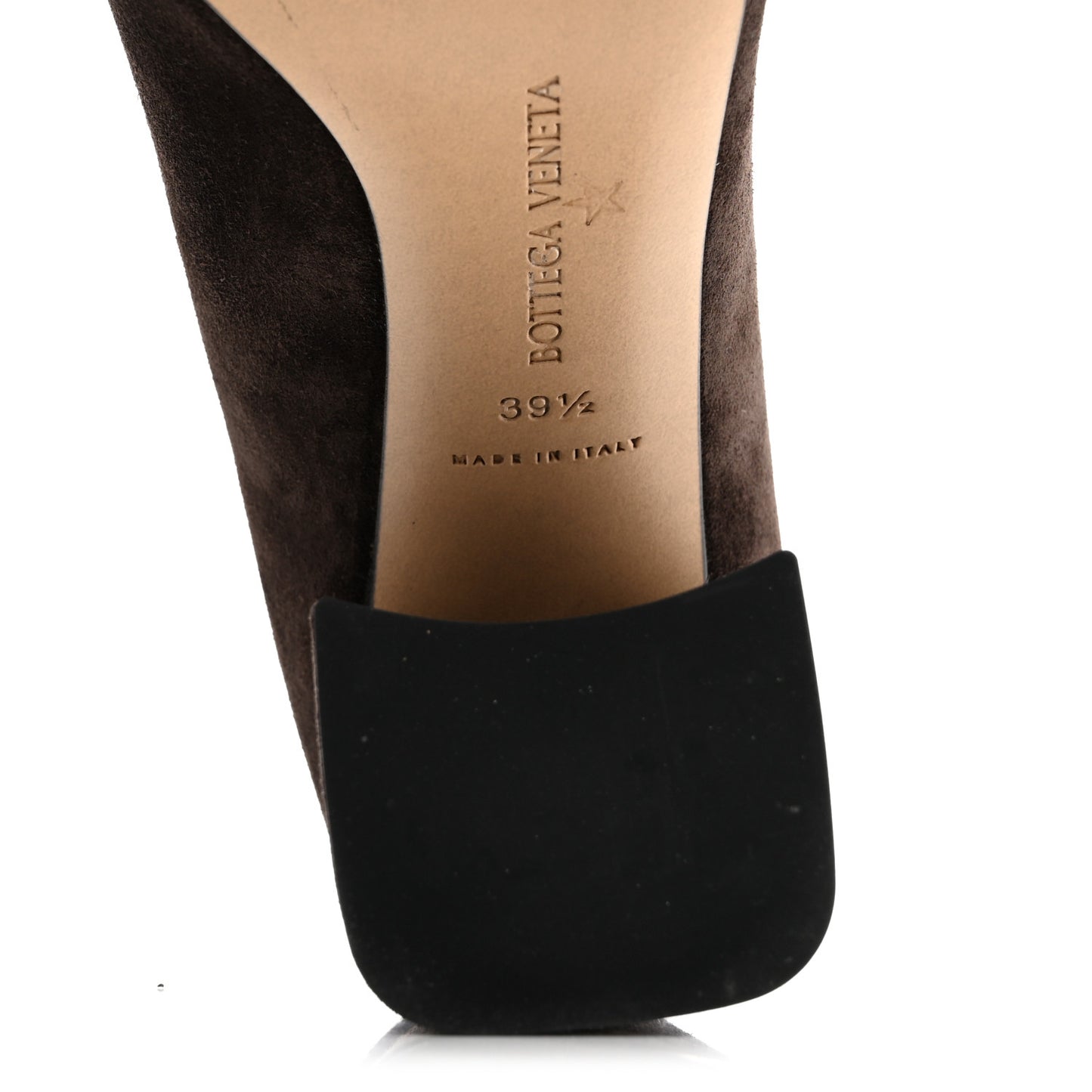 Rough Suede Tower Pump 90mm Mule Pumps 39.5 Fondant