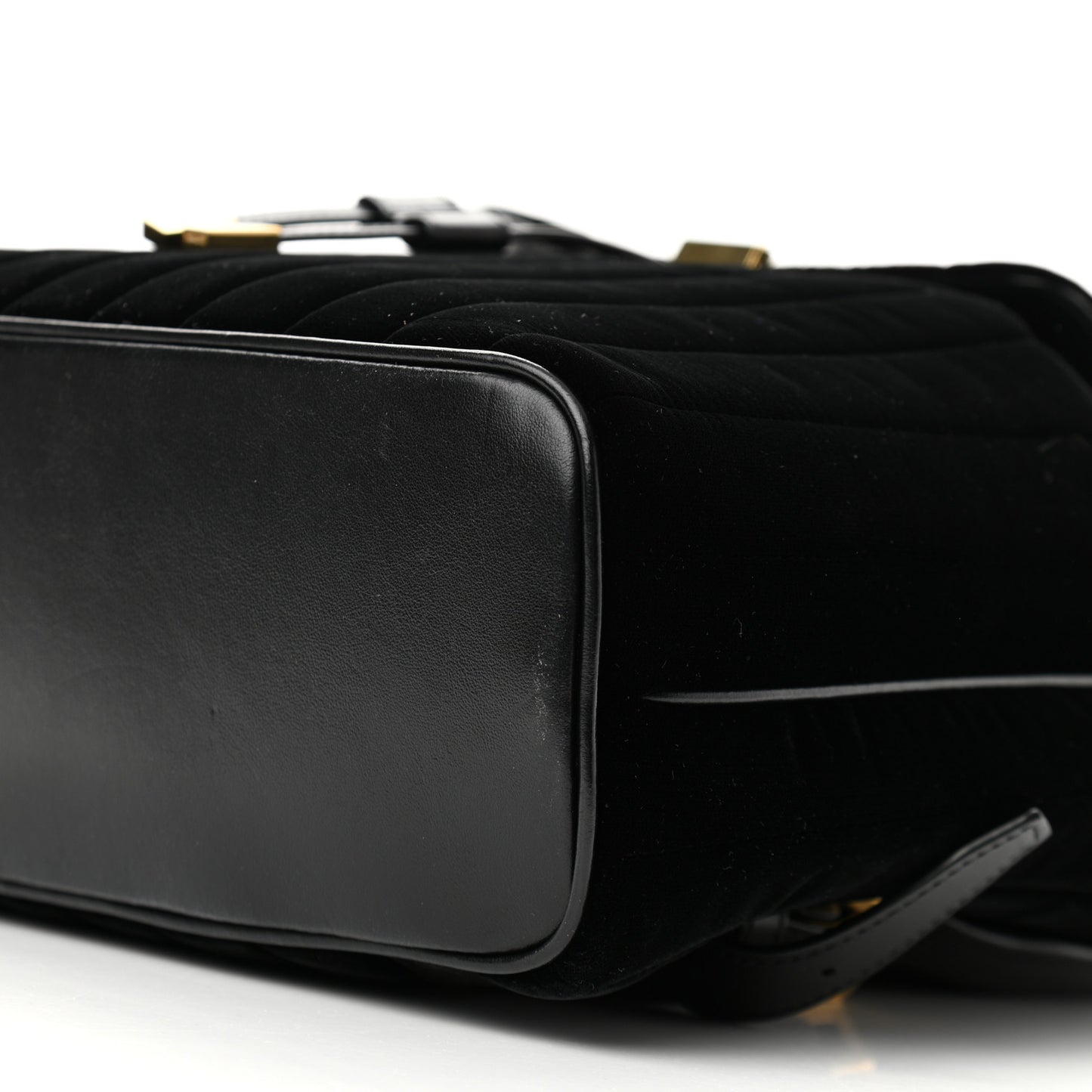 Velvet Matelasse Vicky Backpack Black