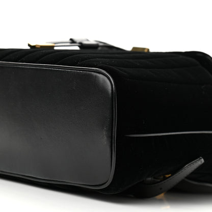 Saint Laurent Velvet Matelasse Vicky Backpack Black 11 of 14