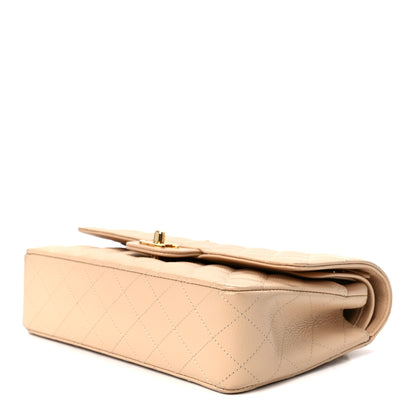 Chanel Caviar Quilted Medium Double Flap Beige Clair 9 of 13
