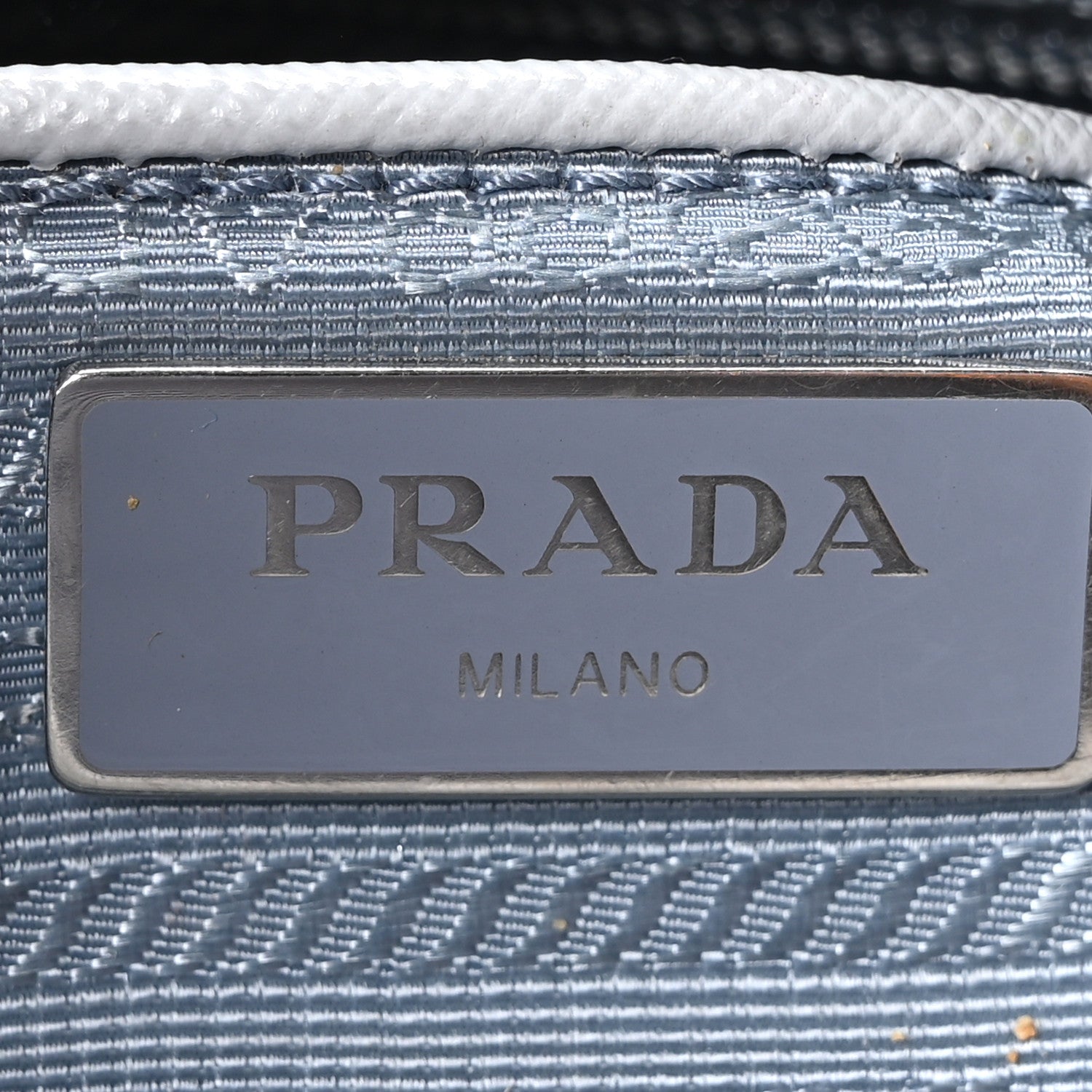 Prada Re-Nylon Vela Saffiano Pocket Double Buckle Messenger Shoulder Bag Fiordaliso 6 of 10
