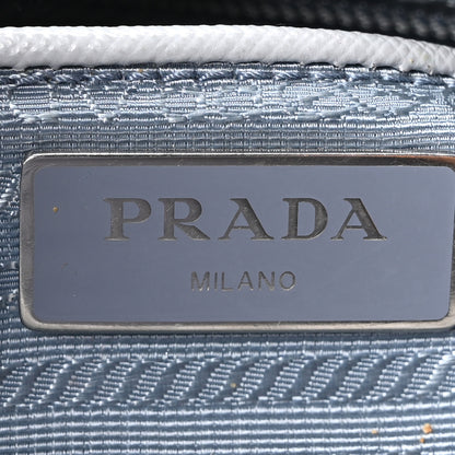 Prada Re-Nylon Vela Saffiano Pocket Double Buckle Messenger Shoulder Bag Fiordaliso 6 of 10