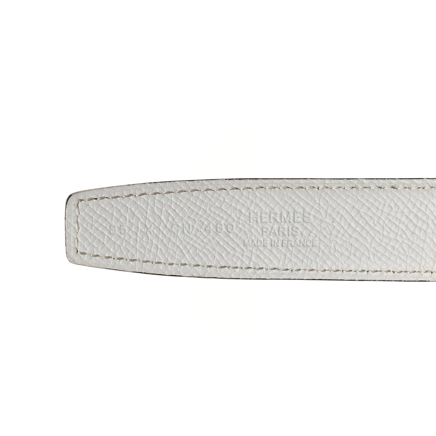 Epsom 24mm Mini Constance H Belt 85 34 Bleu Brighton White