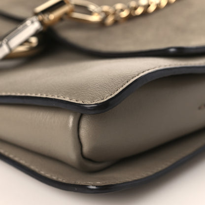 Chloe Suede Calfskin Small Faye Shoulder Bag Motty Grey 9 of 11