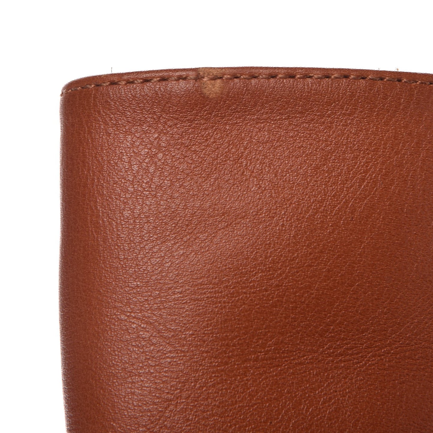 Calfskin Animalia Over the Knee Boots 38 Cognac