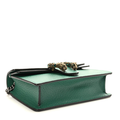 Gucci Dollar Calfskin Crystal Super Mini Dionysus Shoulder Bag Emerald 4 of 8
