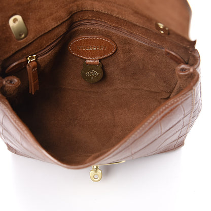 Mulberry Nappa Crocodile Embossed Small Lily Flap Oak 5 of 10