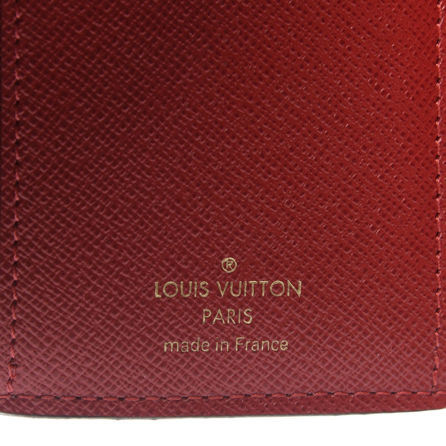 Damier Ebene Victorine Wallet Red
