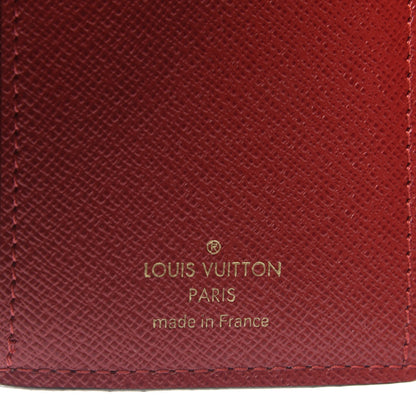 Louis Vuitton Damier Ebene Victorine Wallet Red 6 of 8