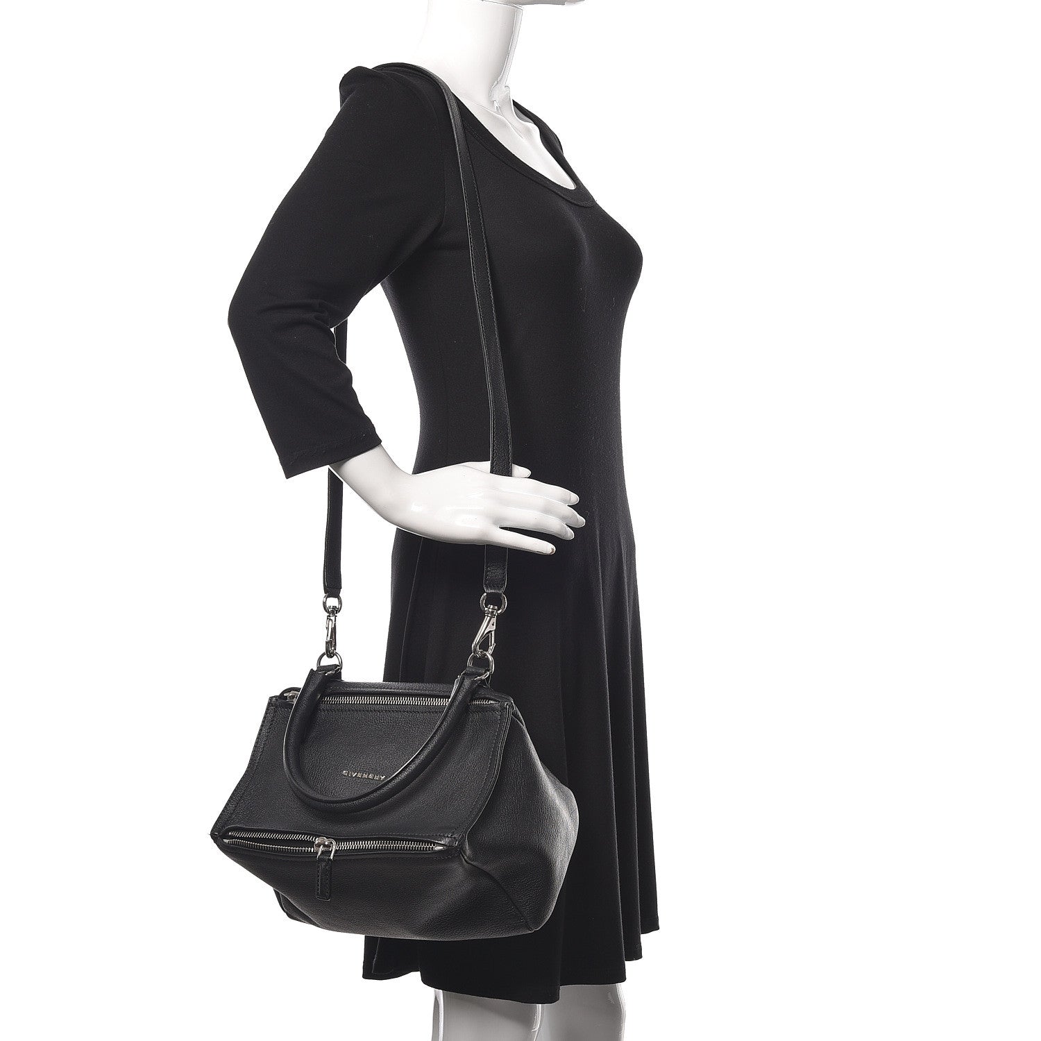 Givenchy Sugar Goatskin Small Pandora Black 2 of 12