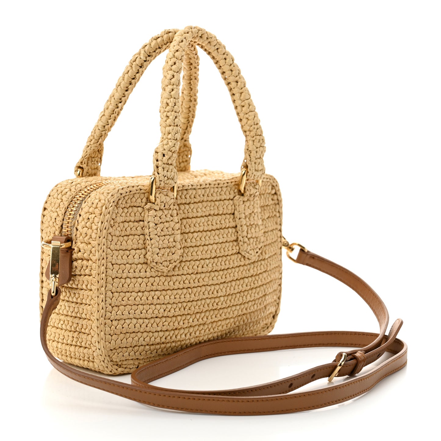 Crochet Calfskin S Narrow Arcadie Natural