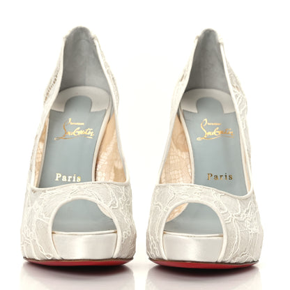 Christian Louboutin Rete Dentelle Lurex Very Lace 120 Pumps 41 White 2 of 7