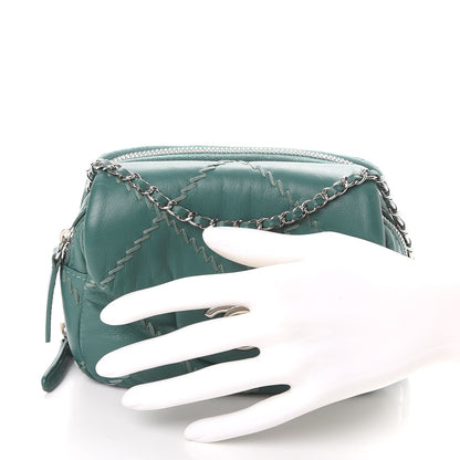 Chanel Calfskin Ultimate Stitch Mini Flap WOC Bag Turquoise 3 of 9