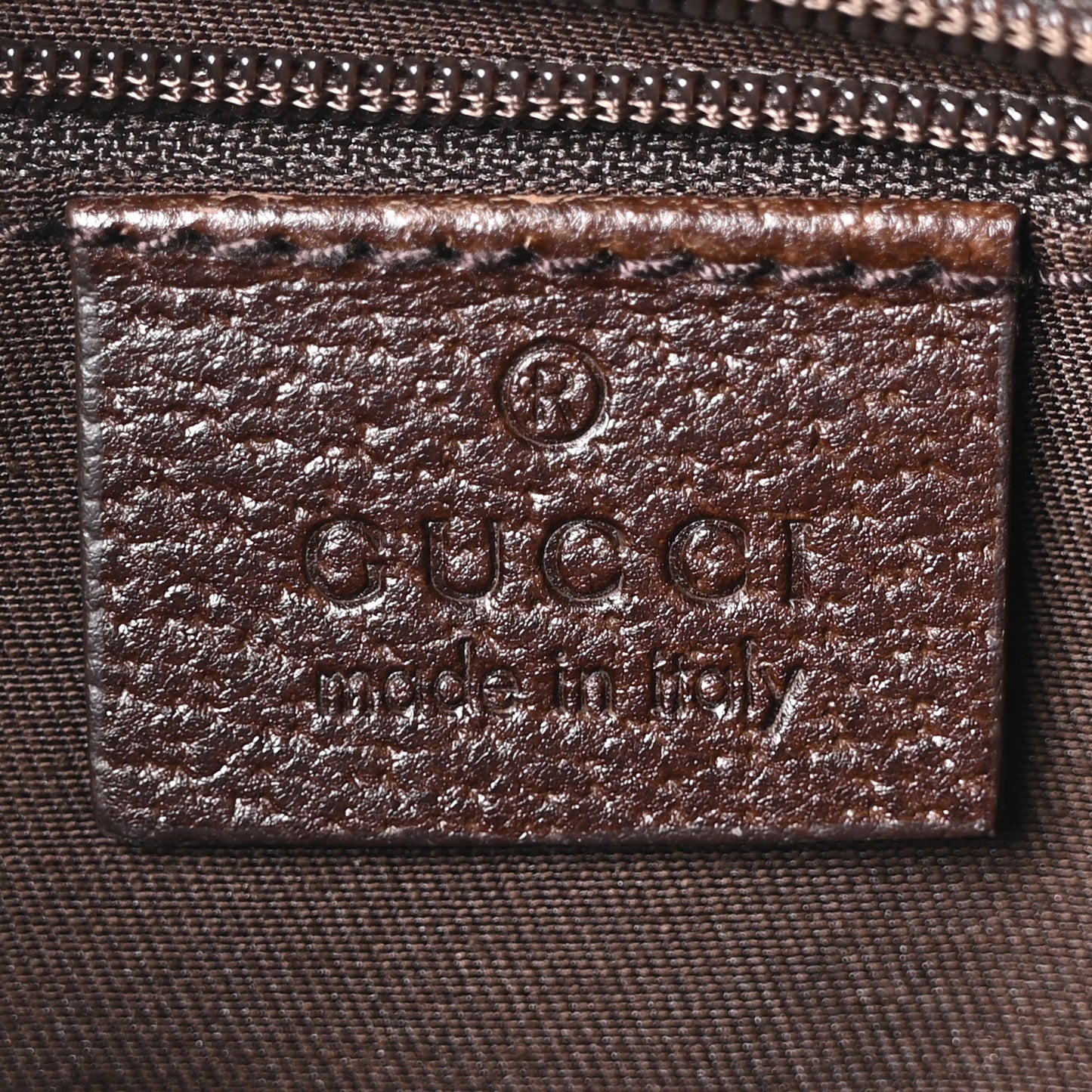 Monogram Waist Pouch Bag Dark Brown
