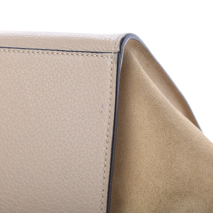 Celine Drummed Calfskin Suede Medium Trapeze Dune 11 of 17