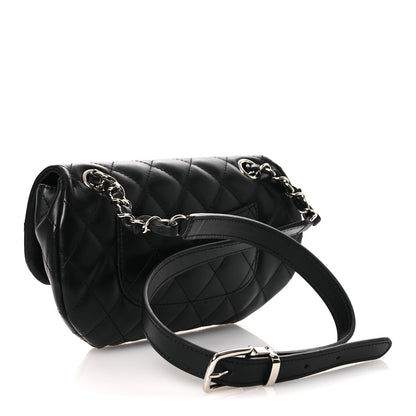 Chanel Calfskin Quilted CC Uniform Flap Belt Bag Black 5 of 27