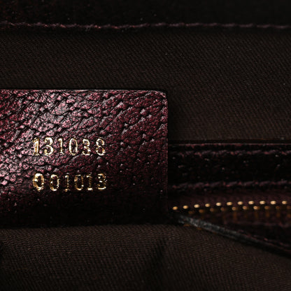 Gucci Monogram Bamboo Ring Hobo Aubergine 7 of 13