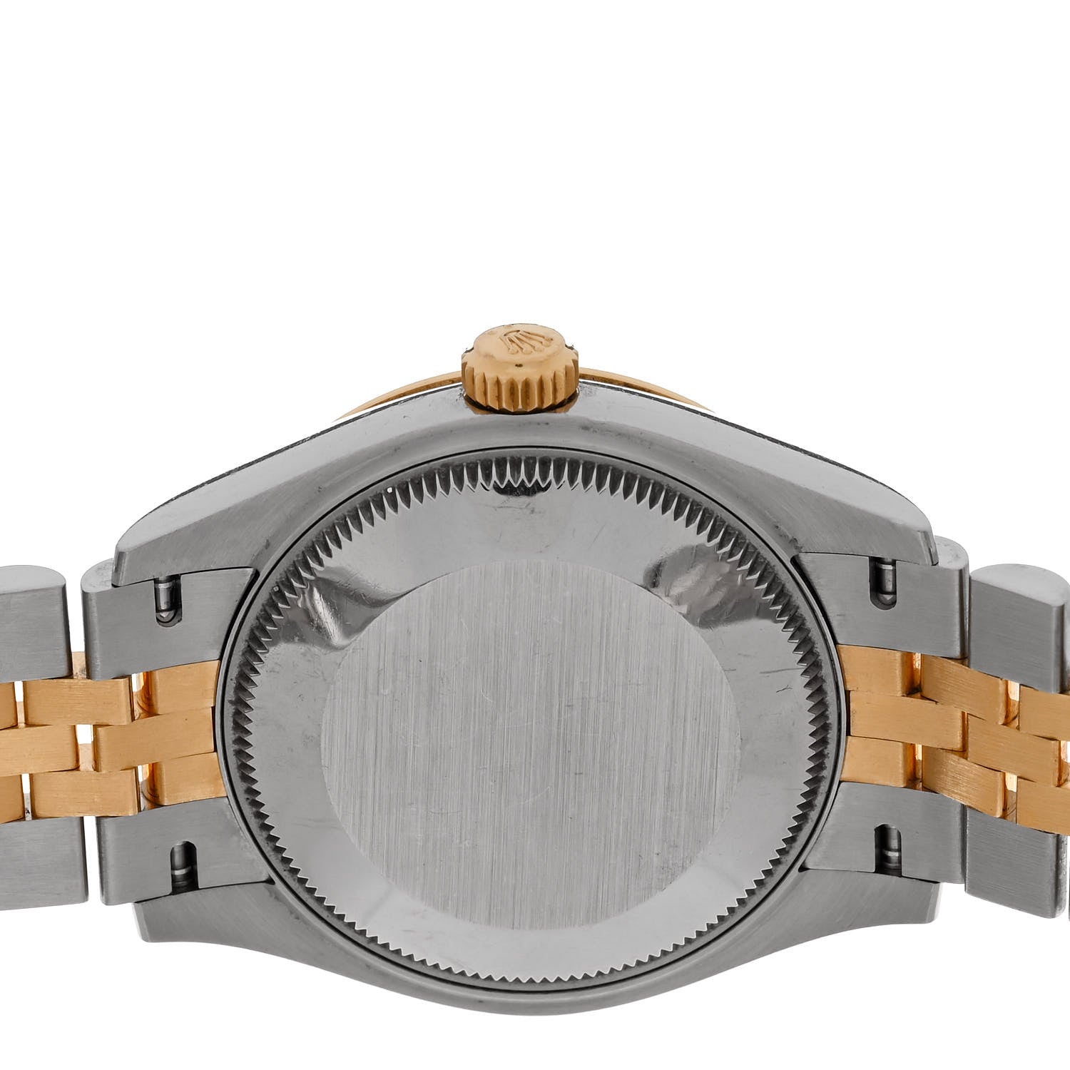Rolex Stainless Steel 18K Yellow Gold Diamond 31mm Oyster Perpetual Datejust Watch Aubergine Roman 278243 4 of 5