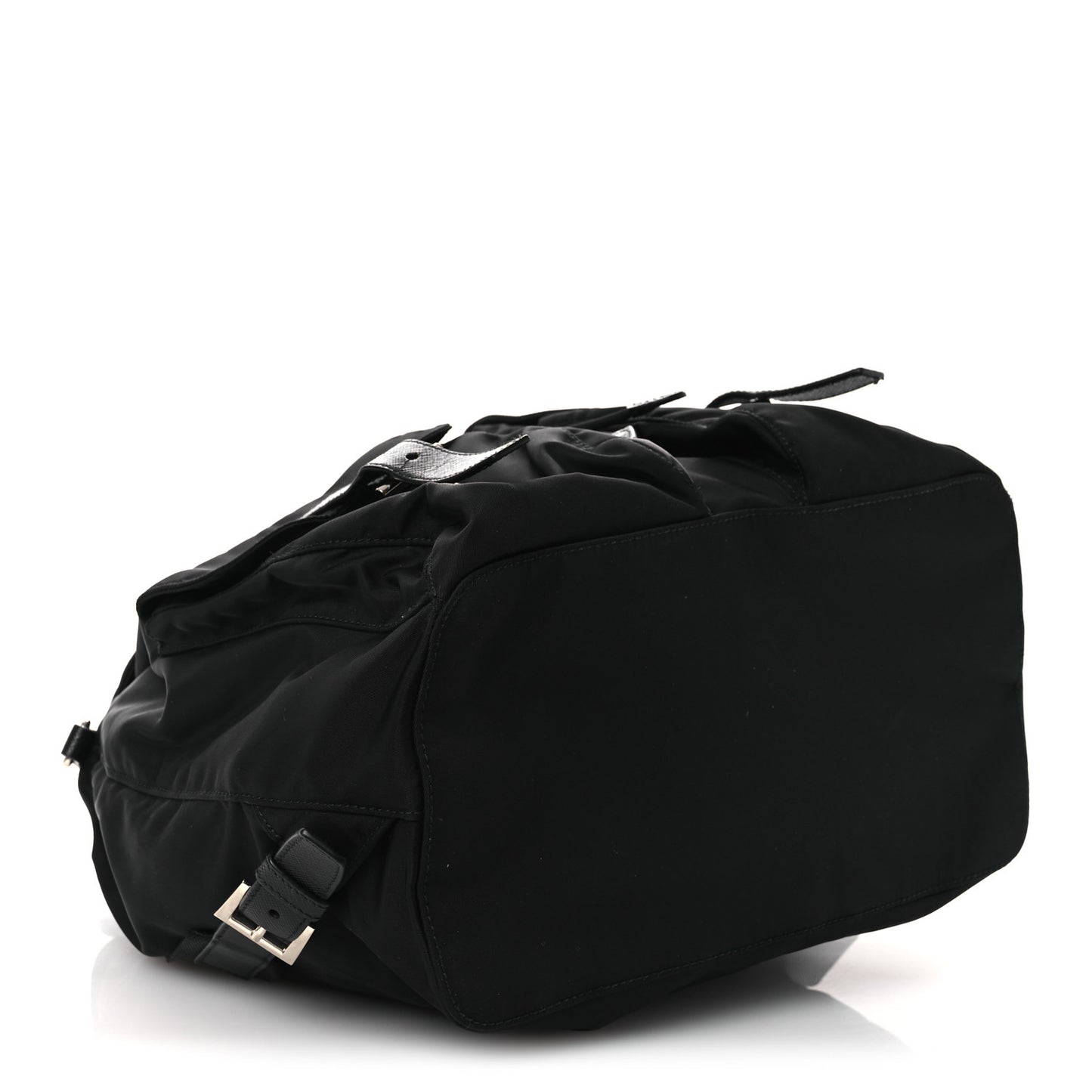 Tessuto Nylon Saffiano Medium Backpack Black