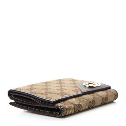 Gucci Monogram New Britt French Wallet Dark Brown 4 of 9