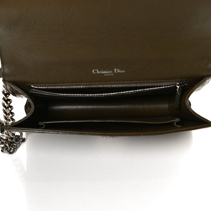 Christian Dior Patent Medium Diorama Flap Bag Green 5 of 12