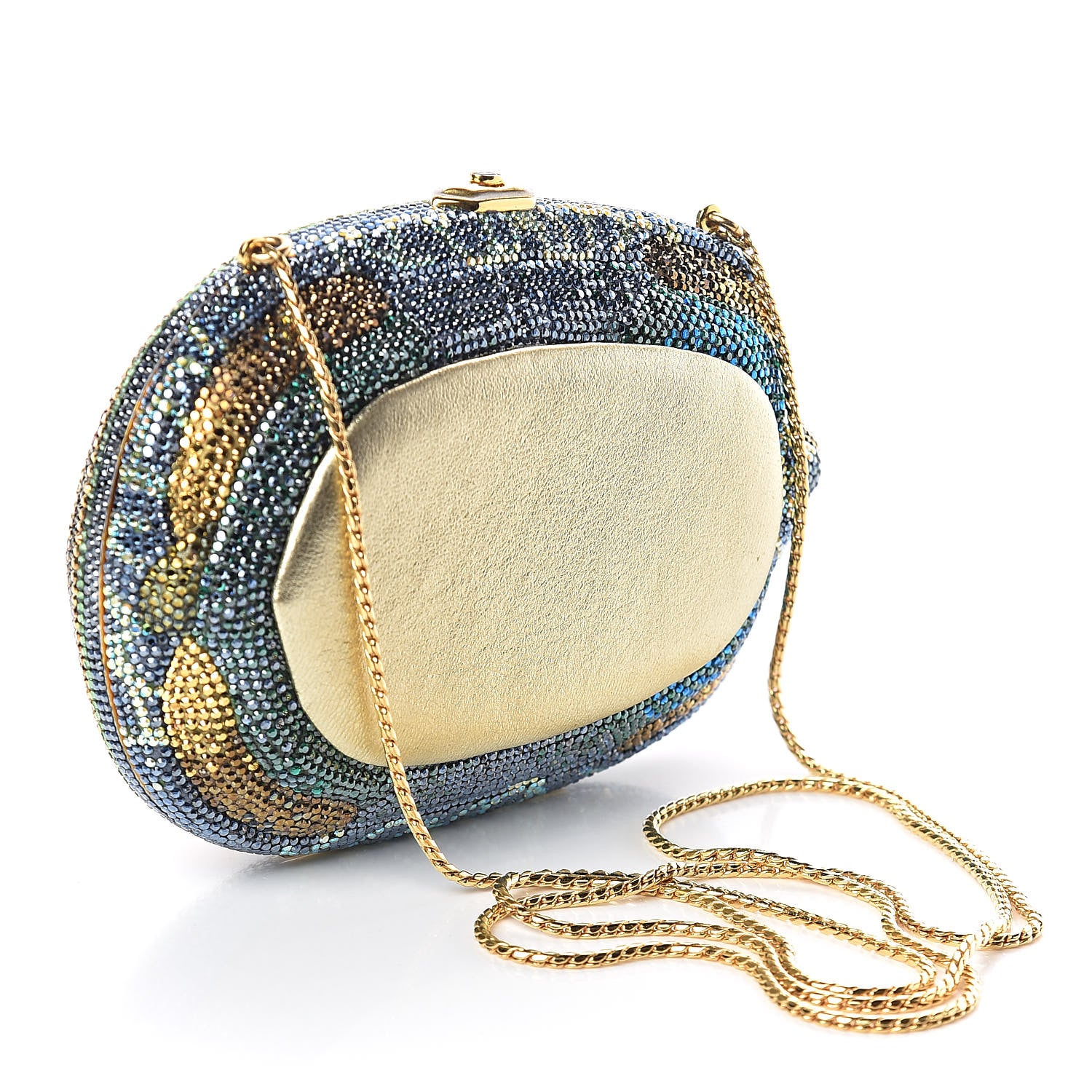 Judith Leiber Crystal Turtle Minaudiere Clutch Multicolor 3 of 8