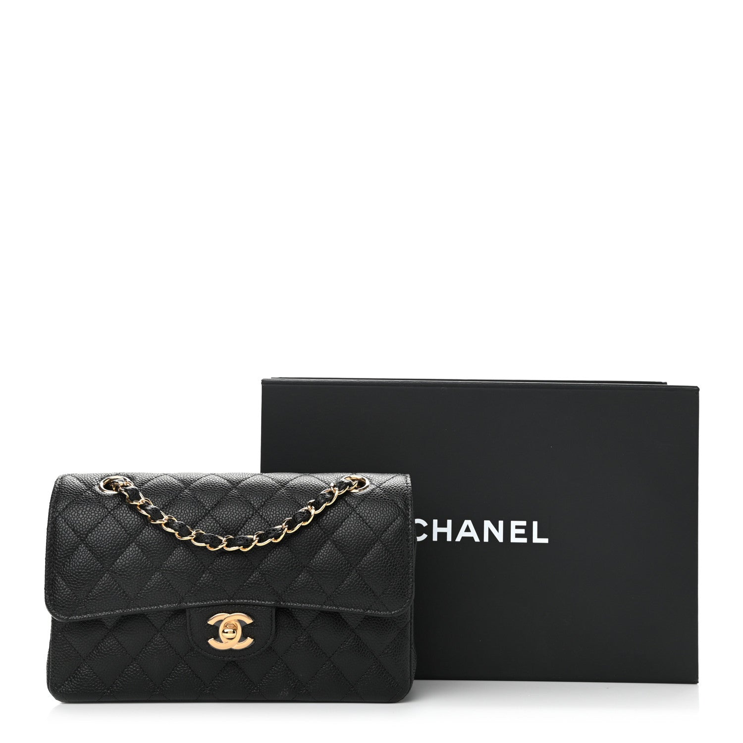 Chanel Caviar Quilted Small Double Flap Black 10 of 10