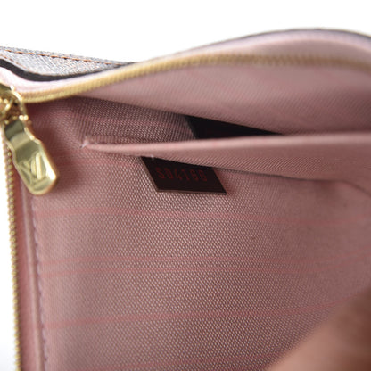 Louis Vuitton Damier Ebene Neverfull MM GM Pochette Rose Ballerine 7 of 8