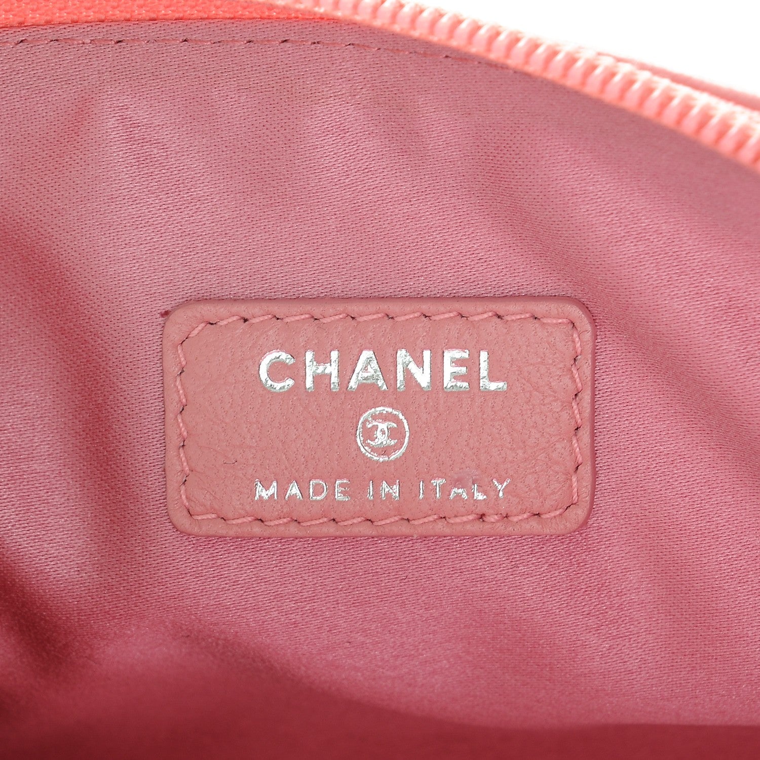 Chanel Lambskin Camellia Cosmetic Case Pink 6 of 7