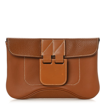Hermes Swift Taurillon Clemence Vache Hunter Virevolte Pochette Gold 1 of 8