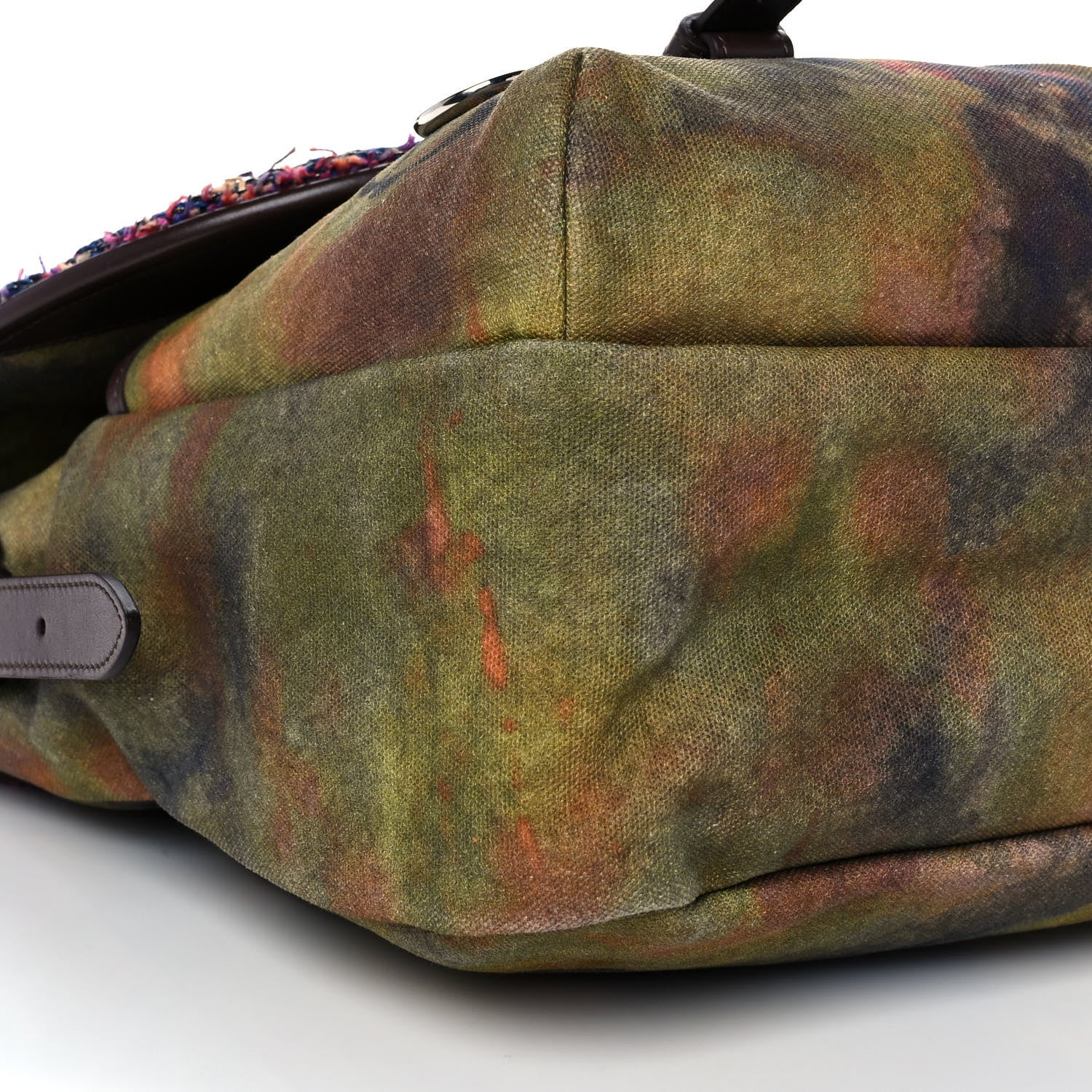 Chanel Washed Toile Large Graffiti On The Pavements Messenger Khaki Multicolor 7 of 8