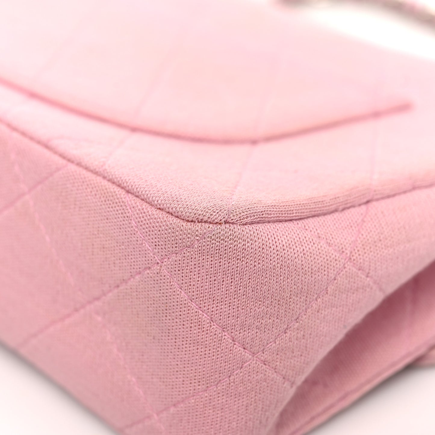 Jersey Quilted Small Single Flap Pink