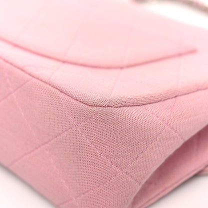 Chanel Jersey Quilted Small Single Flap Pink 12 of 14