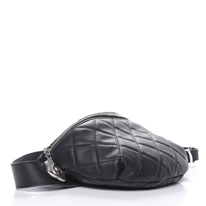 Chanel Grained Calfskin Quilted Waist Belt Bag Black 4 of 9