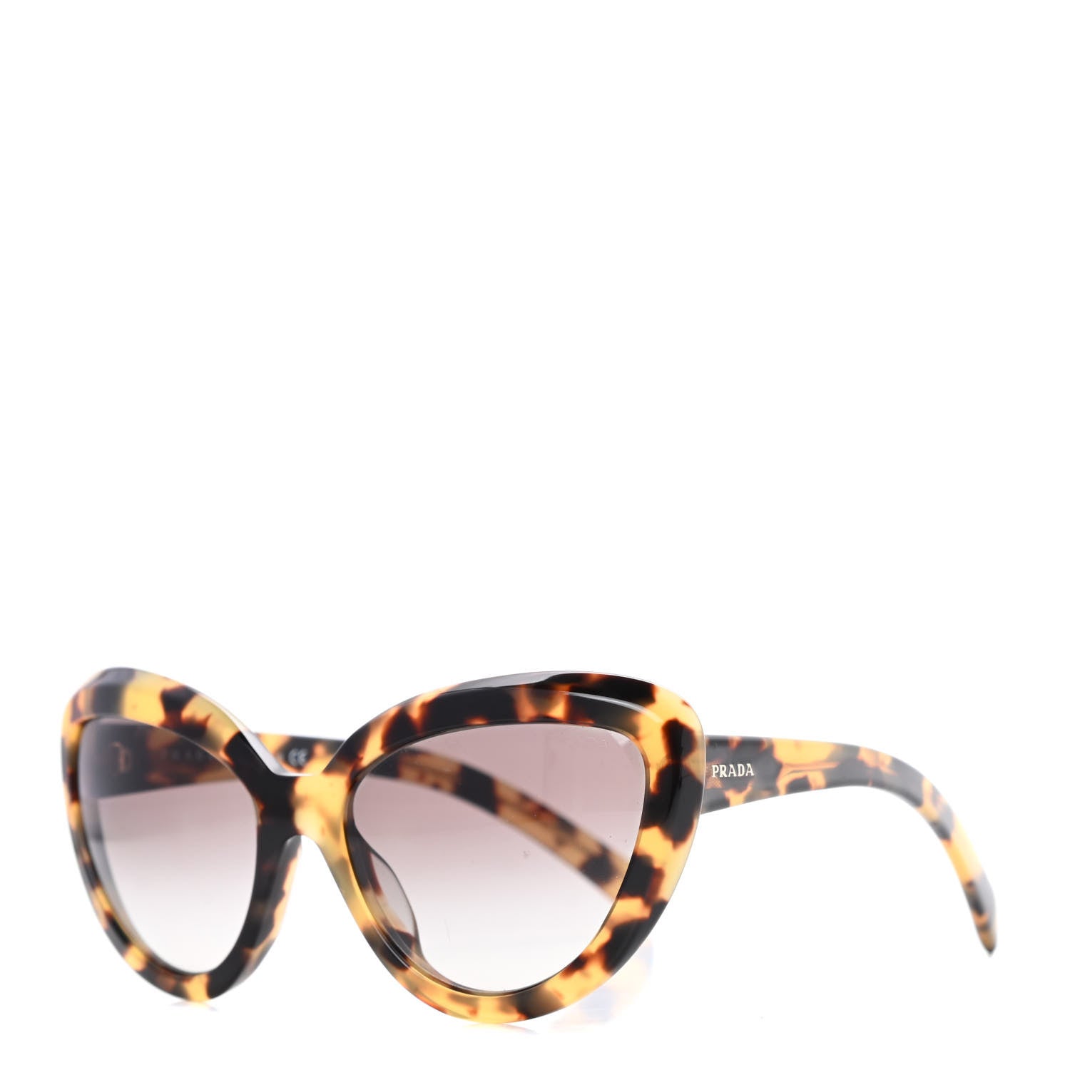 Prada Cat Eye Sunglasses SPR 08R Tortoise 1 of 6