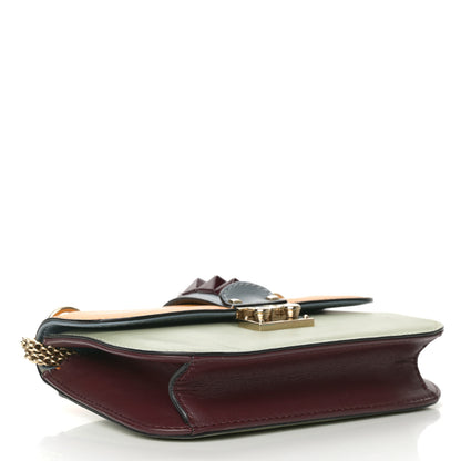 Valentino Garavani Vitello Small Glam Lock Rockstud Flap Mandarin Green Tea London Stone Rubin 4 of 18